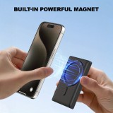 Vlogging- und Selfie-Bildschirm (4 Zoll) f&uuml;r Smartphone mit wiederaufladbarem MagSafe-Akku - Schwarz