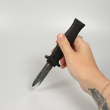 Gefälschtes einziehbares Spielzeugmesser zum Erschrecken  - Schwarz