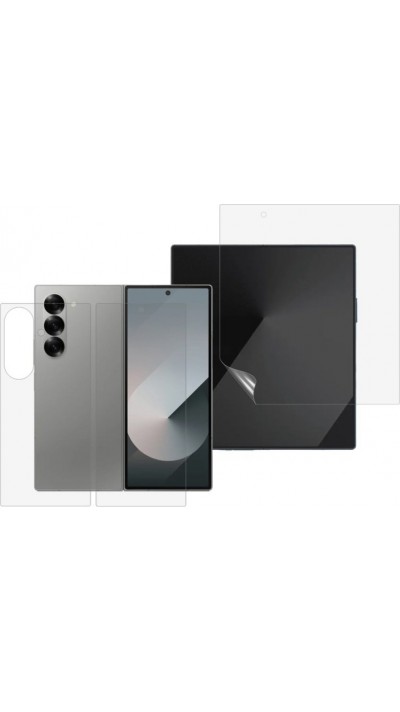 Samsung Galaxy Z Fold6 Schutzfolie - Flexibler Bildschirmschutz aus Hydrogel TPU (Innenseite + Aussenseite)