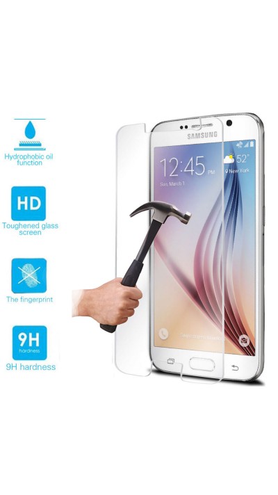 Tempered Glass Galaxy S6 - Schutzglas Display Schutzfolie Screen