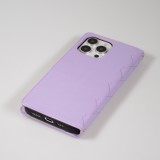 iPhone 16 Pro Case H&uuml;lle - Elegante Flip-Matratze mit Magnetverschluss Trageschlaufe und Kartenf&auml;chern - Hellviolett