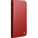 iPhone 17 Air Case Hülle - Qialino Flip Matt Wallet Echtleder - Rot