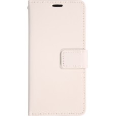 Hülle iPhone Air - Premium Flip Leder Tasche - Weiss