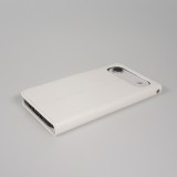Hülle iPhone Air - Premium Flip Leder Tasche - Weiss