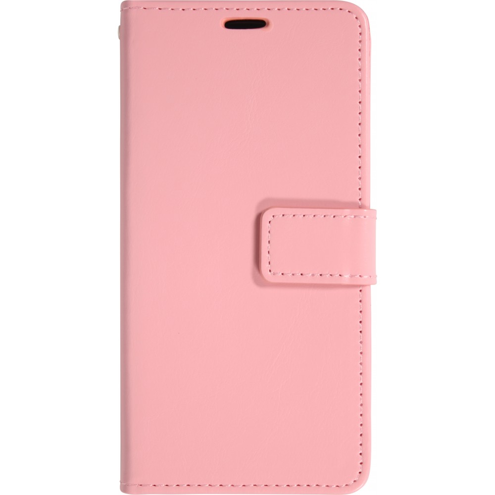 Hülle iPhone Air - Premium Flip Leder Tasche - Hellrosa