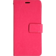 Hülle iPhone Air - Premium Flip Leder Tasche - Dunkelrosa