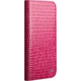 iPhone 17 Pro Case Hülle - Qialino Croco Flip Echtleder - Rosa