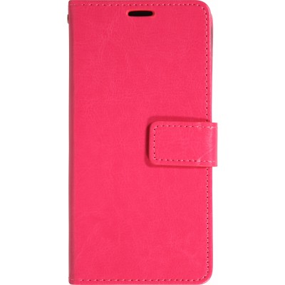 Hülle iPhone 17 Pro Max - Premium Flip Leder Tasche - Dunkelrosa