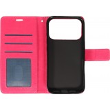 Hülle iPhone 17 Pro Max - Premium Flip Leder Tasche - Dunkelrosa