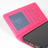 Hülle iPhone 17 Pro Max - Premium Flip Leder Tasche - Dunkelrosa
