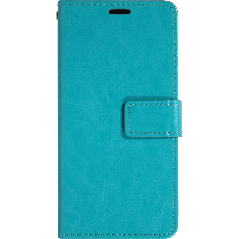 Hülle iPhone 17 Pro - Premium Flip Leder Tasche - Türkis