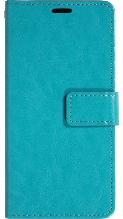 Hülle iPhone 17 Pro - Premium Flip Leder Tasche - Türkis