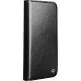 iPhone Air Case Hülle - Qialino Flip Classic Wallet Echtleder - Schwarz