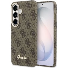 Galaxy S26 Case Hülle - Guess 4G Script MagSafe Magnetische elegante Schutz - Braun