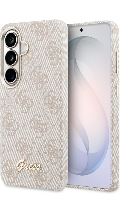 Galaxy S26 Case Hülle - Guess 4G Script MagSafe Magnetische elegante Schutz - Rosa