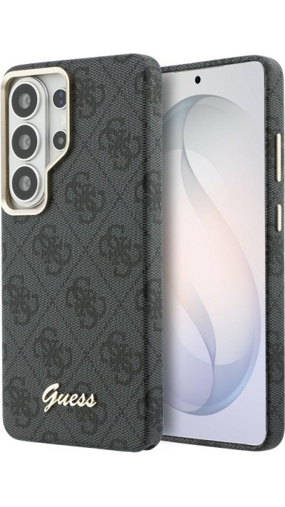 Coque Samsung Galaxy S26 Ultra - Guess 4G Script MagSafe Magnetic protection &eacute;l&eacute;gante - Noir