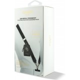 Guess Lani&egrave;re bandouli&egrave;re avec logo m&eacute;tal 4G et pochette - Noir