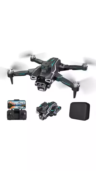 H35 Falt-Drohne II Mini Drohne 4K HD Doppel-Kamera mit 360&deg; Hindernisvermeidung und optischer Stabilisierung - Schwarz