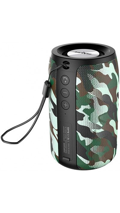 Zealot S32 Outdoor Bluetooth Lautsprecher - Kompakter Speaker BT5.0 - Camouflage