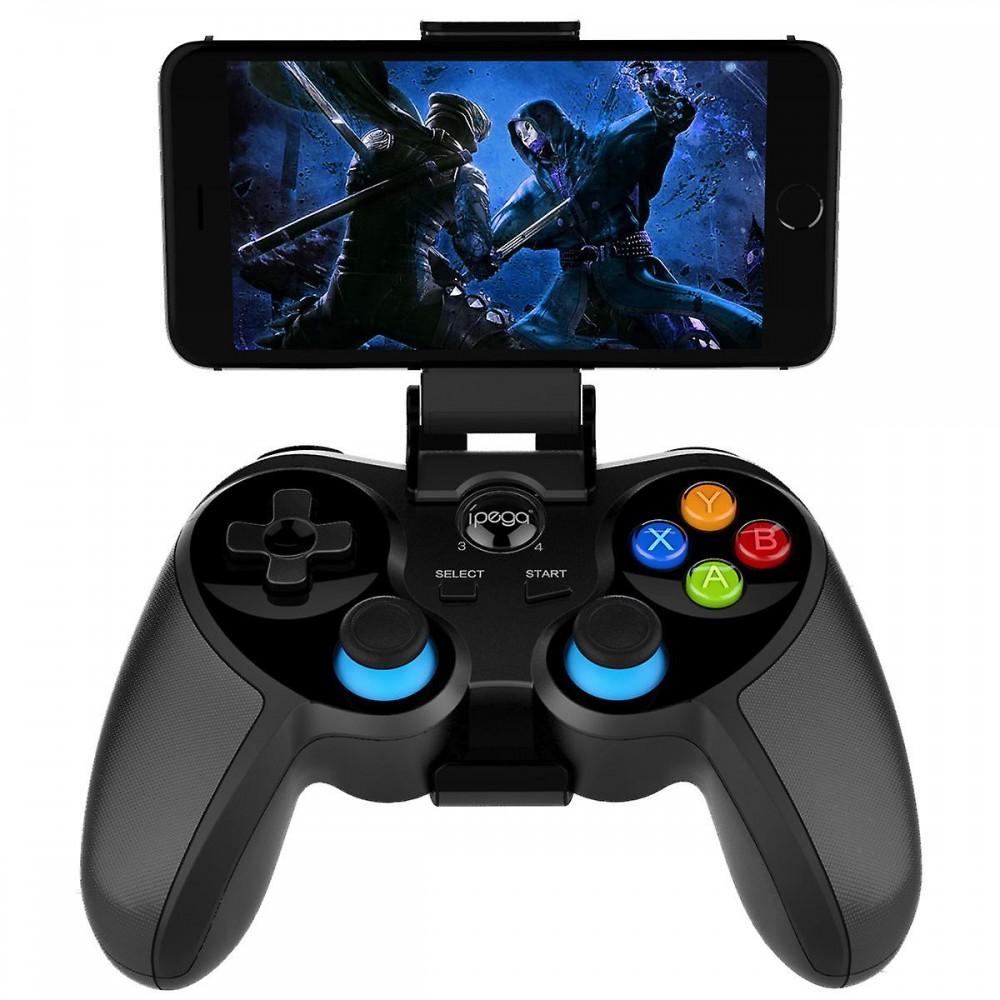 iPega 9157 Bluetooth 5.0 Connected Controller (iOS, Android, Windows) mit Telefonhalterung - Schwarz