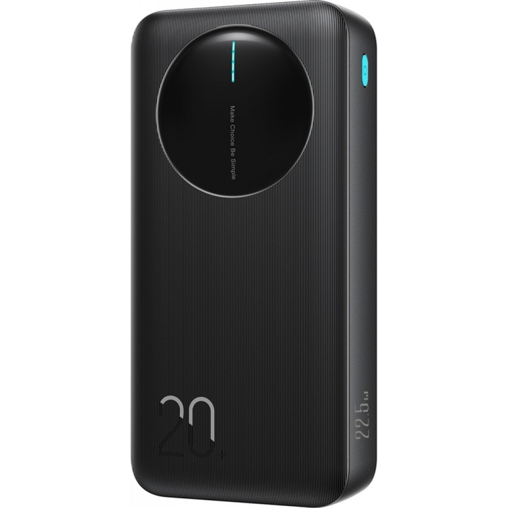 Joyroom JR-PBF14 Pro Powerbank 3-in-1 20000mAh 22.5W sauberes Design 2x USB-A 2.4 & 1x USB-C (In+Out) - Schwarz