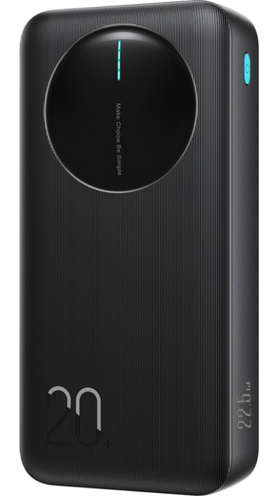 Joyroom JR-PBF14 Pro Powerbank 3-in-1 20000mAh 22.5W sauberes Design 2x USB-A 2.4 & 1x USB-C (In+Out) - Schwarz
