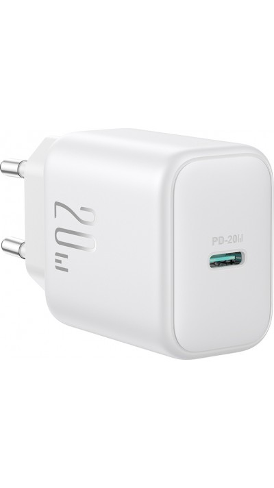 Joyroom JR-TCF20 kompaktes Schnellladeger&auml;t USB-C PD 20W - Weiss