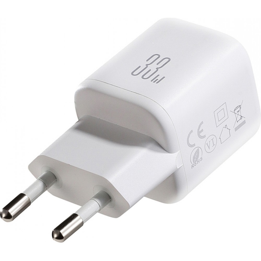 Joyroom JR-TG7 33W USB-A + USB-C Wandladeger&auml;t mit 30W Lightning Kabel 1m - Weiss