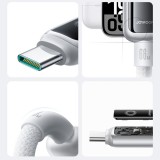 Joyroom S-A55 StarFlight Schnellladekabel USB-C zu USB-C 100 W (1.2 m) - Weiss