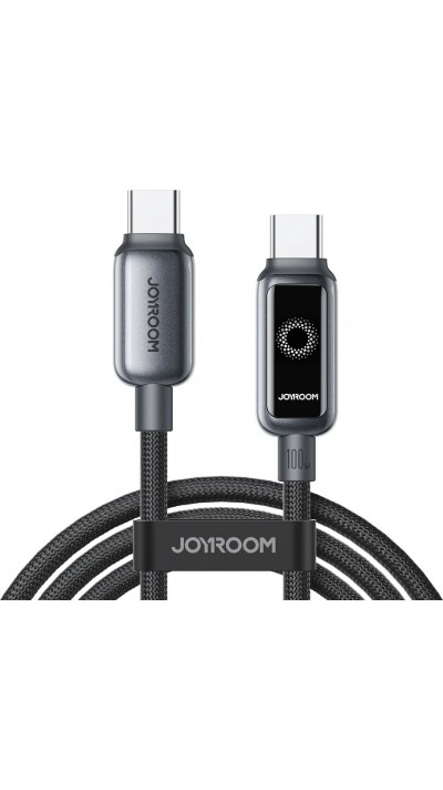 Joyroom S-A55 StarFlight Schnellladekabel USB-C zu USB-C 100 W (1.2 m) - Schwarz