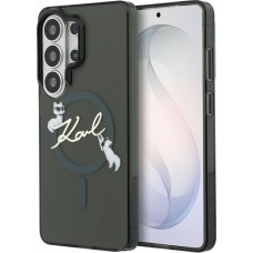 Galaxy S26 Ultra Case H&uuml;lle - Karl Lagerfeld IML KC Script MagSafe H&uuml;lle Elegant - Schwarz