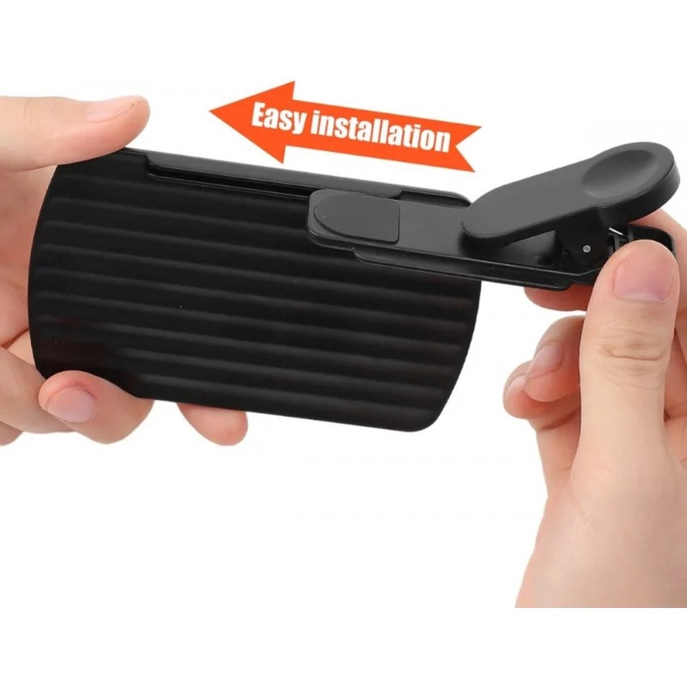 Smartphone Kamera Spiegelreflexions-Set mit Clip Reflexionshalterung & Reinigungstuch f&uuml;r kreative Fotoeffekte - Schwarz
