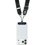 Lanière universelle bandoulière Karl Lagerfeld avec Choupette patch universel et stylé - Noir