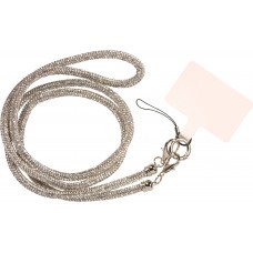 Universelle Glitzer Strass Smartphone-Hülle Lanière - Silber