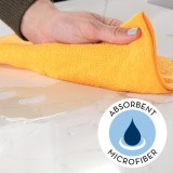 20er-Set ultra-absorbierende Mikrofasertücher 25 x 25 cm wiederverwendbar für Zuhause - Mehrfarbig