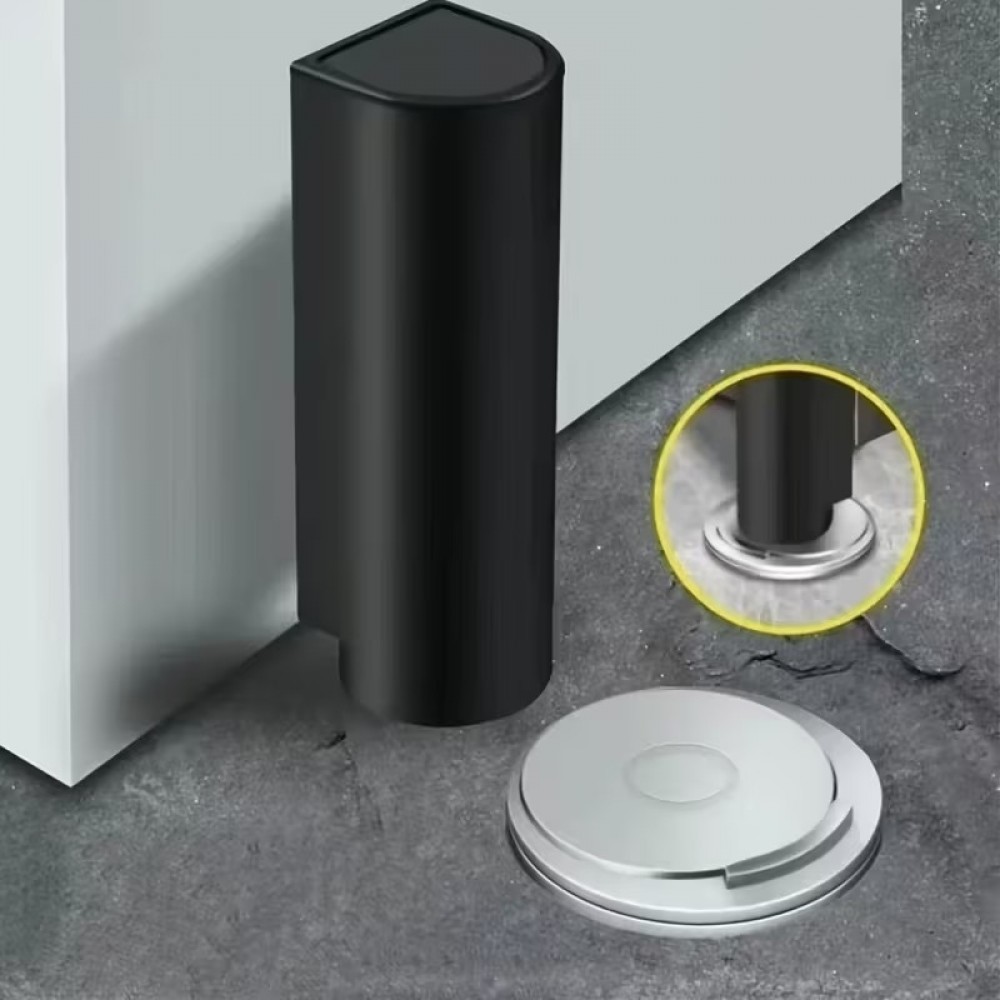 2er Set Magnetische T&uuml;rstopper ohne Bohren, klebende Sto&szlig;fest Schutzvorrichtung - Weiss