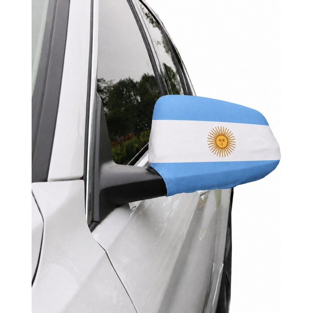 2er Set Aussenspiegelabdeckungen Auto Argentinische Flagge