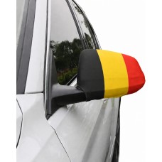 2er Set Aussenspiegelabdeckungen Auto Belgien Flagge