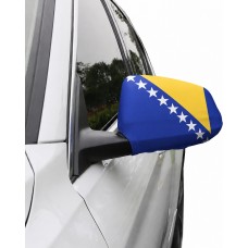 2er Set Aussenspiegelabdeckungen Auto Bosnien-Herzegowina Flagge