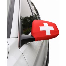 2er Set Auto Aussenspiegelabdeckungen Schweiz Flagge