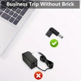 Lot de 6 adaptateurs USB-C vers DC connecteurs divers connecteurs charge routeur 3.0x1.1 à 5.5x2.1mm transfert données - Noir