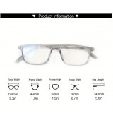 Y2K Unisex Blaulichtfilter Brillen gegen Augenfatigue, transparente Gl&auml;ser f&uuml;r Bildschirmarbeit, visueller Komfort - Schwarz