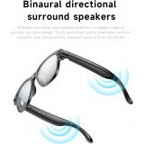 Intelligente Sonnenbrille mit 8 MP HD 4K Kamera, WIFI+Bluetooth Echtzeit&uuml;bertragung - Transparent