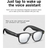Intelligente Sonnenbrille mit 8 MP HD 4K Kamera, WIFI+Bluetooth Echtzeit&uuml;bertragung - Transparent