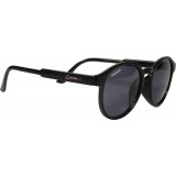 UV400 Runde schwarze Sonnenbrille PhoneLook ultraleicht, modernes Design + Transporttasche - Schwarz
