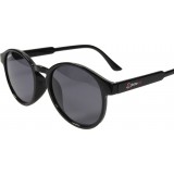 UV400 Runde schwarze Sonnenbrille PhoneLook ultraleicht, modernes Design + Transporttasche - Schwarz