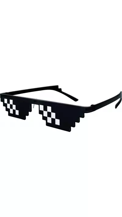 Thug Life Sonnenbrille Urban Style Trend-Accessoire f&uuml;r Partys und Festivals - Schwarz