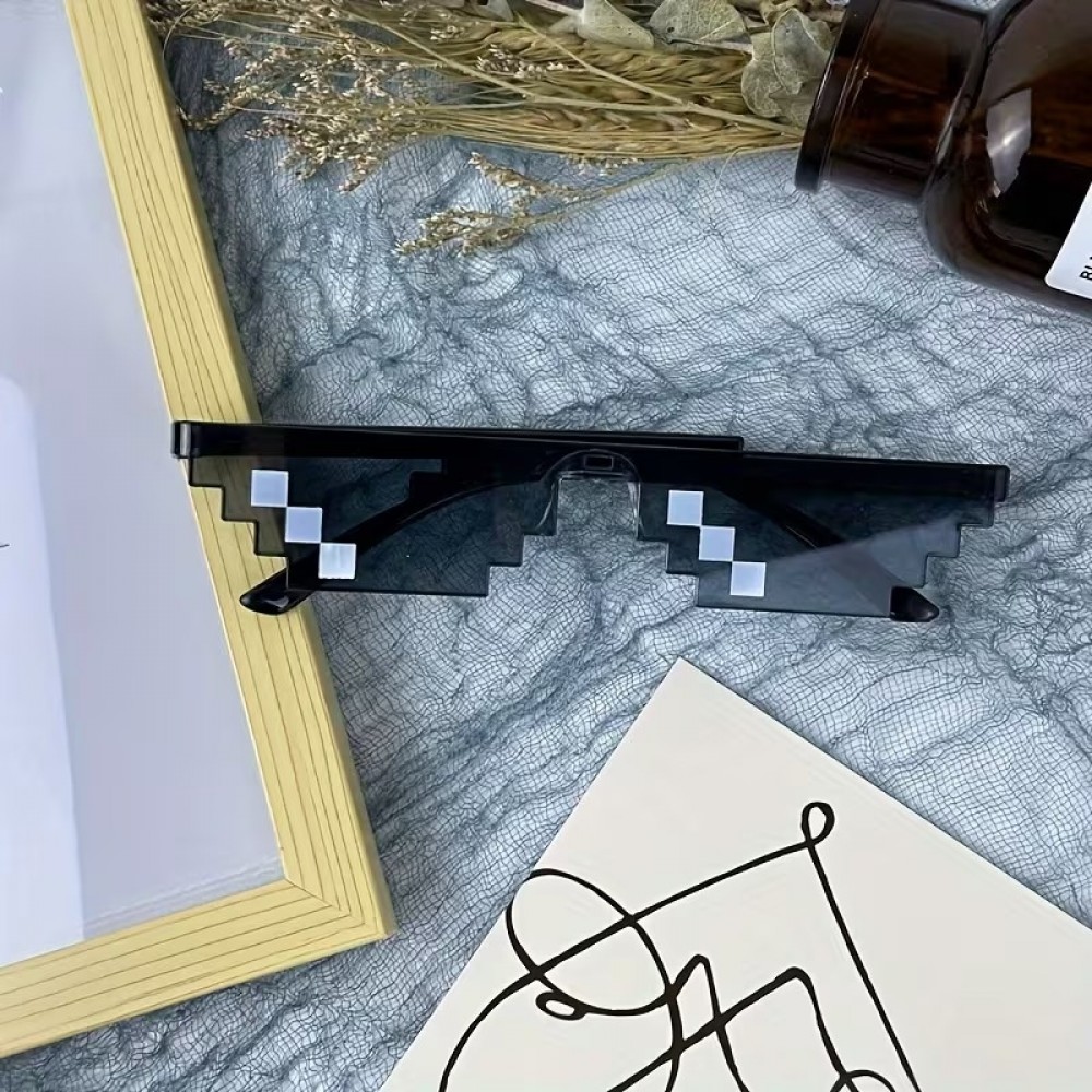 Thug Life Sonnenbrille Urban Style Trend-Accessoire für Partys und Festivals - Schwarz
