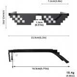 Thug Life Sonnenbrille Urban Style Trend-Accessoire für Partys und Festivals - Schwarz