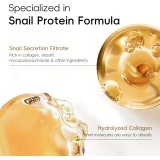 LAIKOU Korea Gesichtsmaske mit Kollagen und Schnecke, hypoallergen, intensive Feuchtigkeit, formaldehydfrei (1 Stück) - Weiss